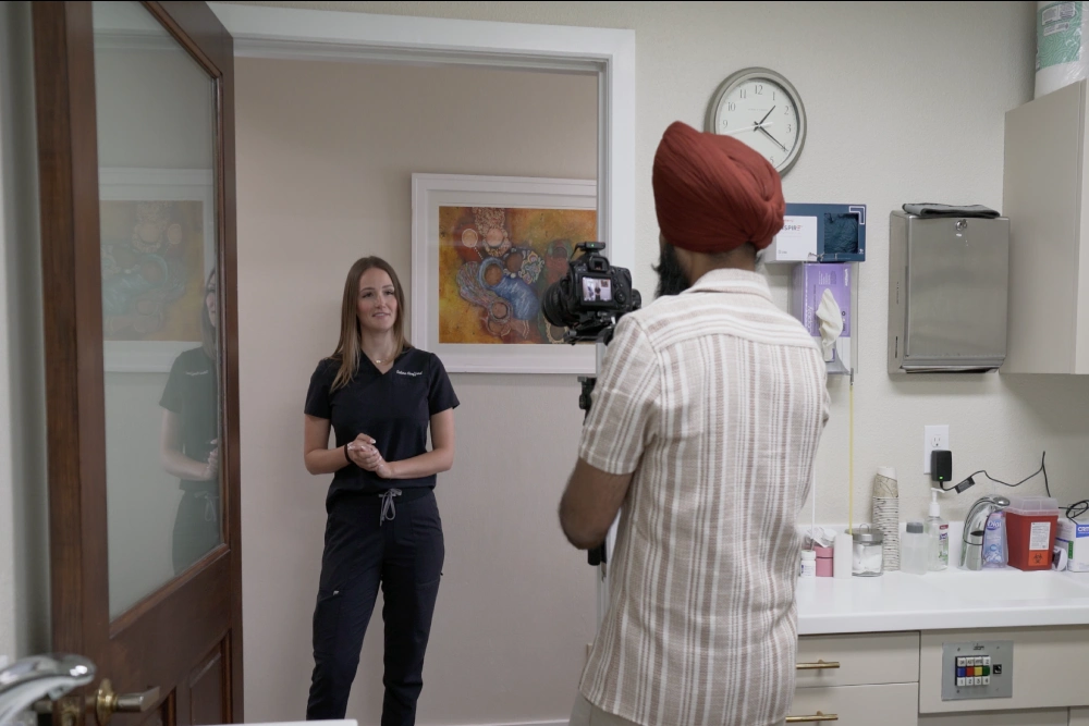 Dental clinic video shoot